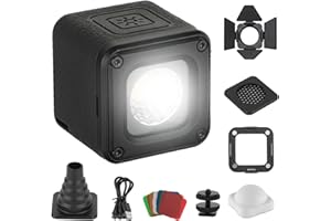 SmallRig RM01 Mini LED Video Light Waterproof Portable Lighting Kit with 8 Color Filters, Dimmable Fill Photography Light 5600K CRI95, Lume Cube Camera Light for GoPro, for DJI Pocket 3, for DJI Nano