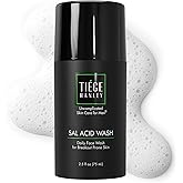Tiege Hanley Salicylic Acid Cleanser for Men, Gentle Deep-Cleansing Face Wash for Acne-Prone Skin, Helps Remove Impurities & Control Oil, Refines Skin Texture & Pores, Men’s Skin Care, 2.5 FL Oz