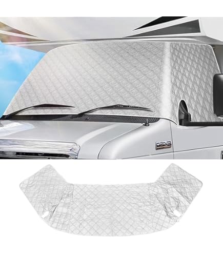 D-Lumina RV Windshield Cover For Class B Dodge Merce-des Benz Sprinter 2007-2016 Motorhome, RV Windshield Window Snow Cover For Front Window Sunshade