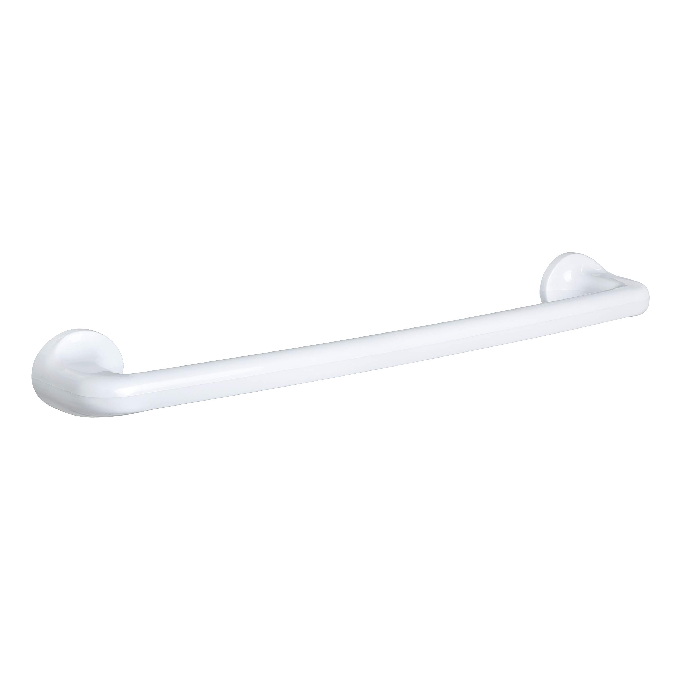 TATAY Towel rail, made of quality plastic, bright white colour. Size 10x6x57 cm. Fixing system with screws — image 1