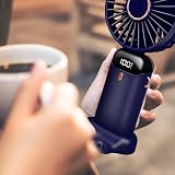 Jsdoin Handheld Fan USB Rechargeable 5 Speeds 5000mAh DarkBlue view 7
