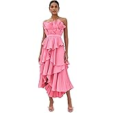 AMUR Women's Judah Scallop Pleated Dress