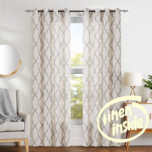 Amazon Com Jinchan Moroccan Tile Print Curtains For Living Room