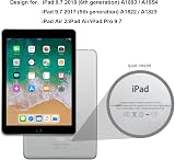 Gerutek 2 Pack Tempered Glass Screen Protector for iPad 9.7 5th 6th Gen Air Pro view 2