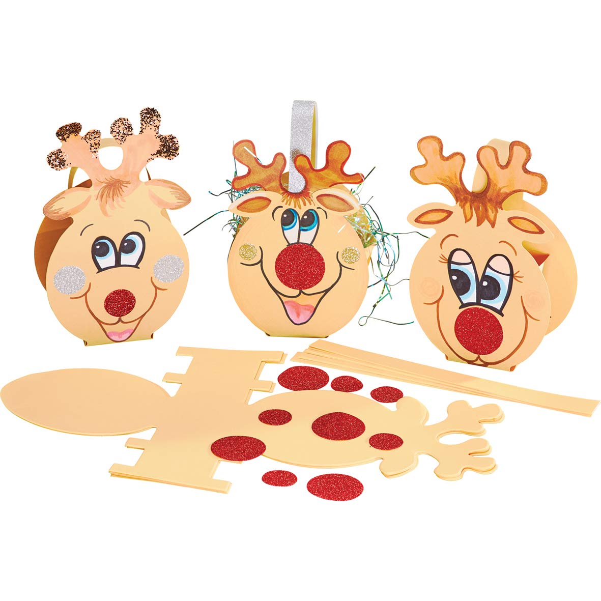 Springboard 10376 Reindeer Baskets Craft Activity Pack (Pack of 30)