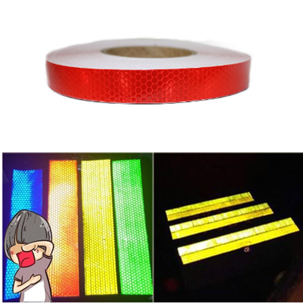 Tuqiang® 25 mm x 5 m Reflective Tape SelfAdhesive Safety Warning