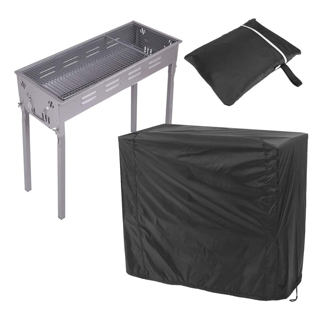 Hakeeta BBQ Cover, water-proof, UV Protect, Dust-proof, Built-in tighten rope, Outdoor Indoor Use, to keep Grill clean, 3 Sizes to Choose, Barbecue Grill Cover, Black(80x66x100cm)
