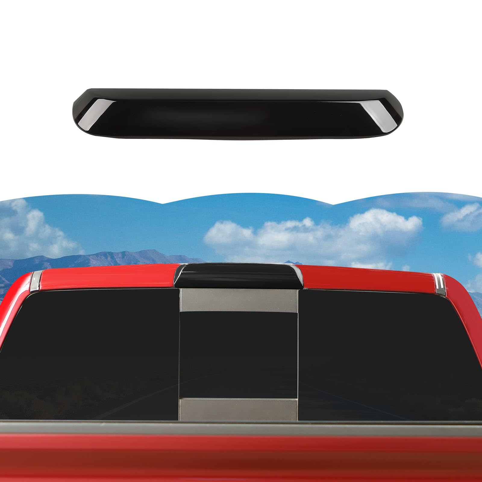 Photo 1 of RT-TCZ Smoked Black Third 3rd Brake Light Cover High Mount Stop Lamp Cover Trim Exterior Accessories for Chevy Silverado 2014-2018,for GMC Sierra 2014-2020