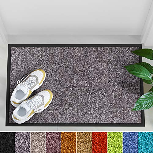 casa pura Dirt Trapper Mats Hypoallergenic, Dust Proof Front Door Mat