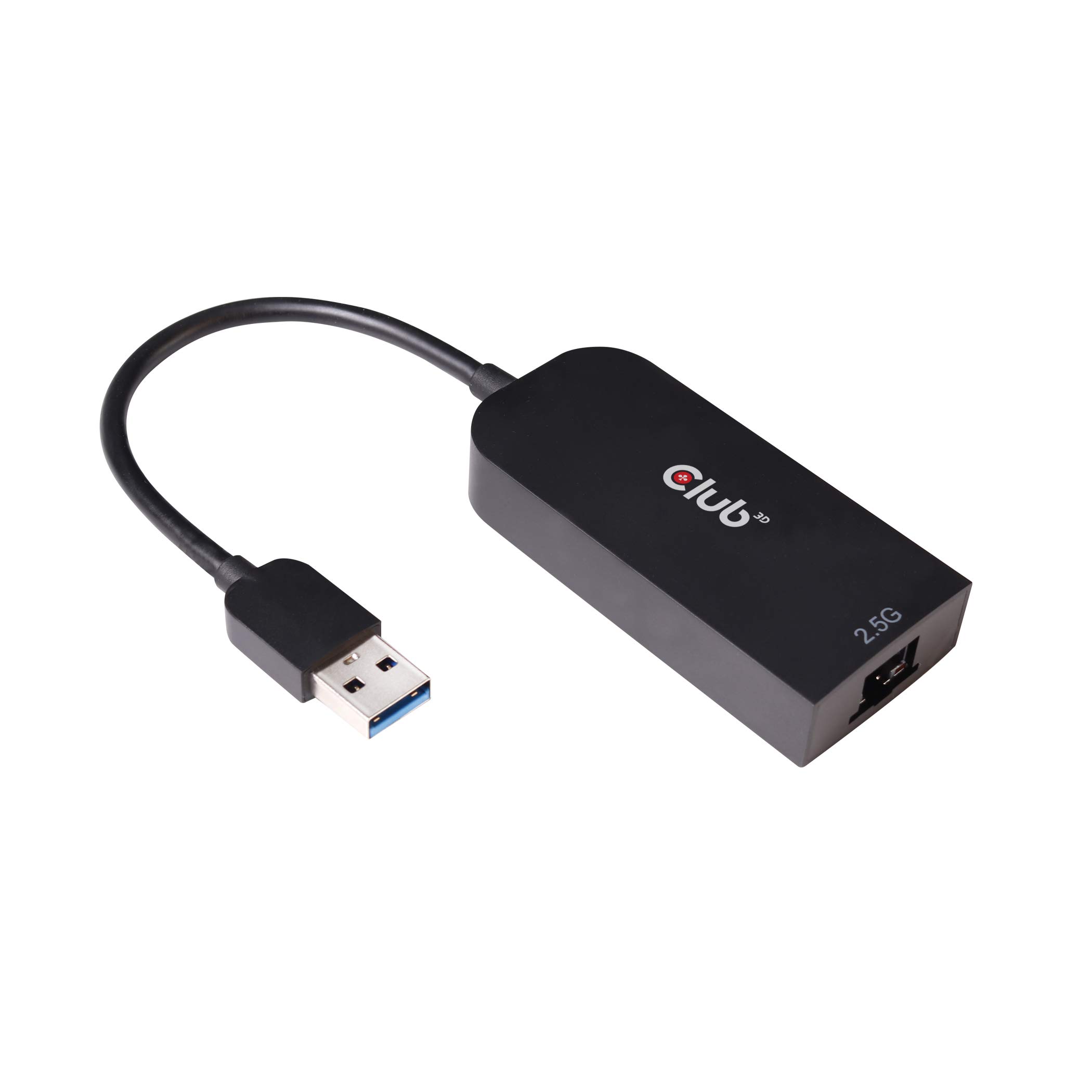 Club 3D CAC-1420 USB 3.2 Gen1 Adapter Type A to 2.5 Gigabit Ethernet ST./BU. Black