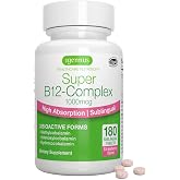 Igennus Sublingual Vitamin B12 Complex 1000mcg, 180 Tablets | Methylated, with three bioactive forms: methylcobalamin, adenosylcobalamin and hydroxocobalamin. Sugar-free, clean &amp; vegan