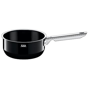 Silit Nature Black Stielkasserolle ohne Deckel Ø 16 cm, Silargan Funktionskeramik, induktionsgeeignet, spülmaschinengeeignet,