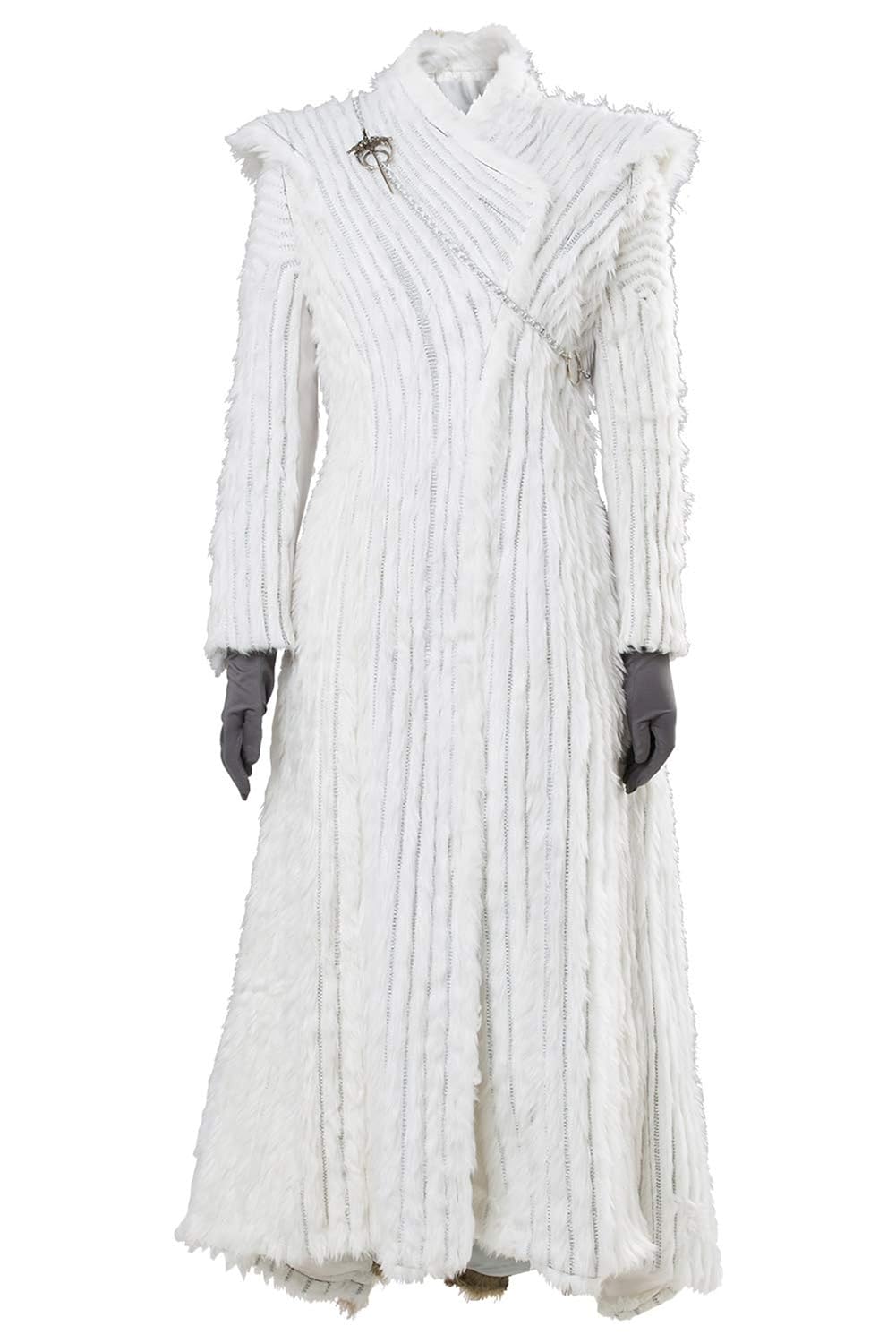 Game of Thrones S7 E6 Daenerys Targaryen Cosplay Winter Outfit