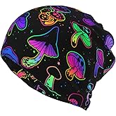 Skull Beanie Hat Baggy Slouchy Skull Chemo Beanies Cap Stretch Scarf Head Wrap Hip Hop Hats for Men Women Winter