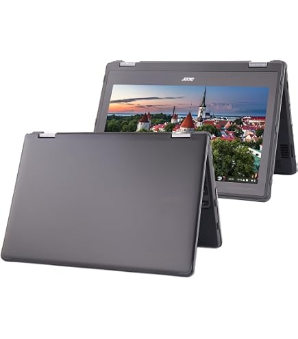 Funda Protectora De PU Para Acer TravelMate B3 / Chromebook 511 Y ASUS Chromebook CZ11 - Ajuste Preciso Con Bandas Elásticas