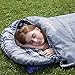 REDCAMP Cotton Flannel Sleeping Bag for Adults, XL 32/41/50F Comfortable, Envelope with Compression Sack Grey 3lbs (91
