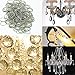 H&D 500pcs Round Edged Split Circular Ring Clips for Crystal Lamps, Crystal Curtain, Crystal Garland, Necklaces, Keys, Earrings, Jewelry Making and Craft Ideas (12mm, Silver)