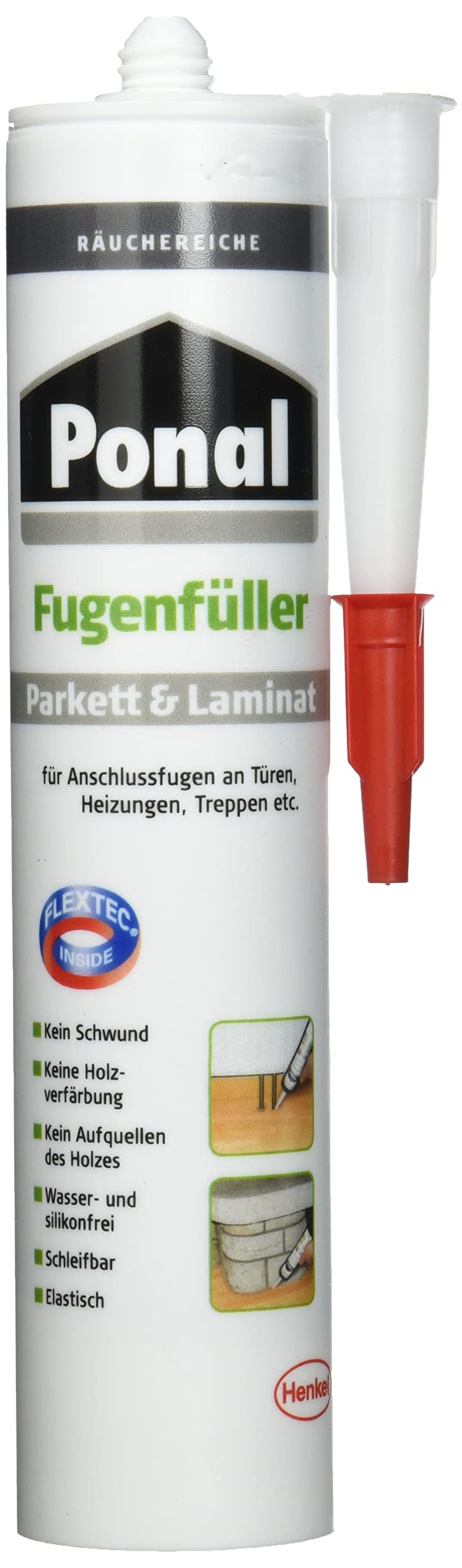 Ponal 1179863 Filler for Parquet and Laminate Flooring 280 ml Fumed Oak