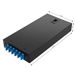 6 Port Optic Fiber Termination Box LC UPC Duplex