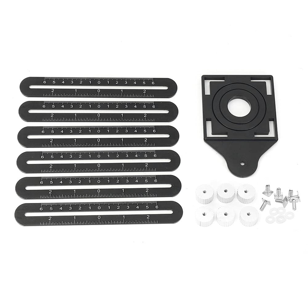 ANCLLO Multi Angle Measuring Ruler Drill Guide Ceramic Tile Hole Punch Locator 6 Fold Measuring Tool for DIY Handyman Builders Carpenters Tilers Craftsmen