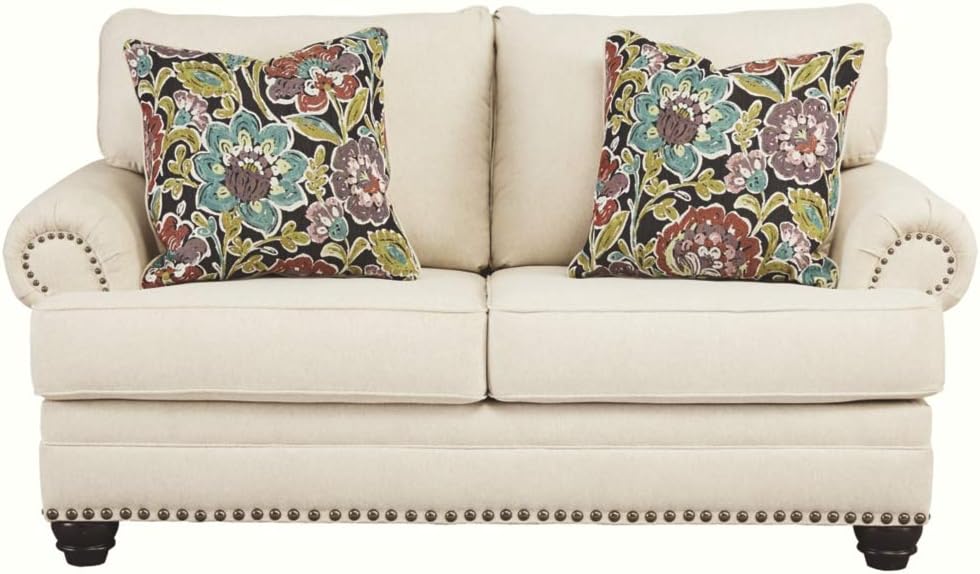 Amazon Com Diseno Exclusivo De Ashley Harrietson Modern Loveseat Poliuretano Shell Furniture Decor