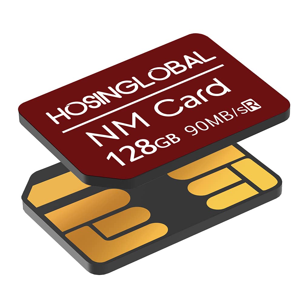 YAOMAISI NM MEMORY Card 128GB And 90MB/S Nano Memory Card Nano Card Only Suitable for Huawei P30/P40/P50/P60 Series/Mate20 Series/Mate30 Series/Mate40/Mate40pro Nano 128GB Card (Red)