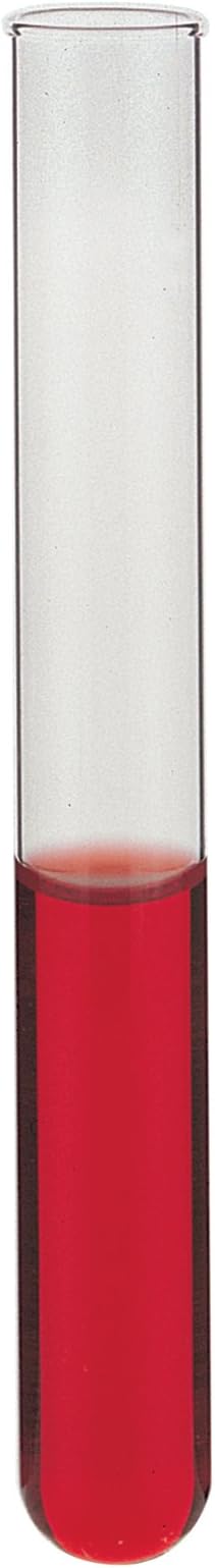 Kimble 73500-16125 N-51A Borosilicate Glass Culture/Test Tube, with Rim Top (Case of 1000)