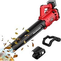 LIVOWALNY Cordless Leaf Blower Compatible with Milwaukee 18V Battery, 480CFM/130MPH Brushless Electric Powered Blower with Lo