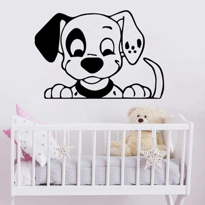 MINGKK - Pegatinas de pared esculpidas para perro, pared, diseño de