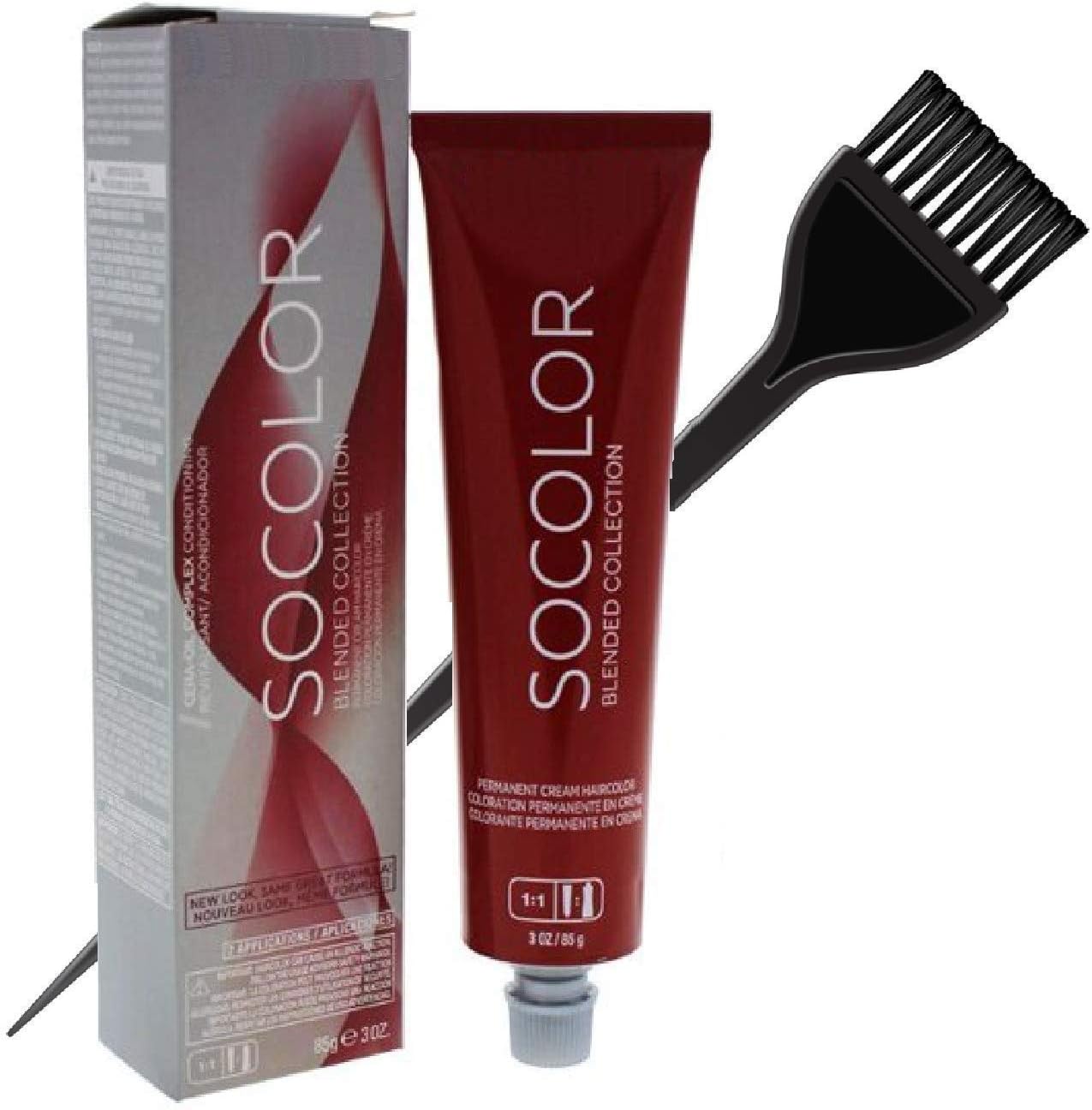 MATRlX SoColor BLENDED Collection Permanent Cream Hair Color (w/Sleek Tint Brush) So Color Haircolor Dye (7N Dark Blonde Neutral)