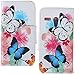Moto G Case (1st Gen), iYCK Premium PU Leather Flip Folio Carrying Magnetic Closure Protective Shell Wallet Case Cover for Moto G (1st Gen) with Kickstand Stand - Butterfly Flower