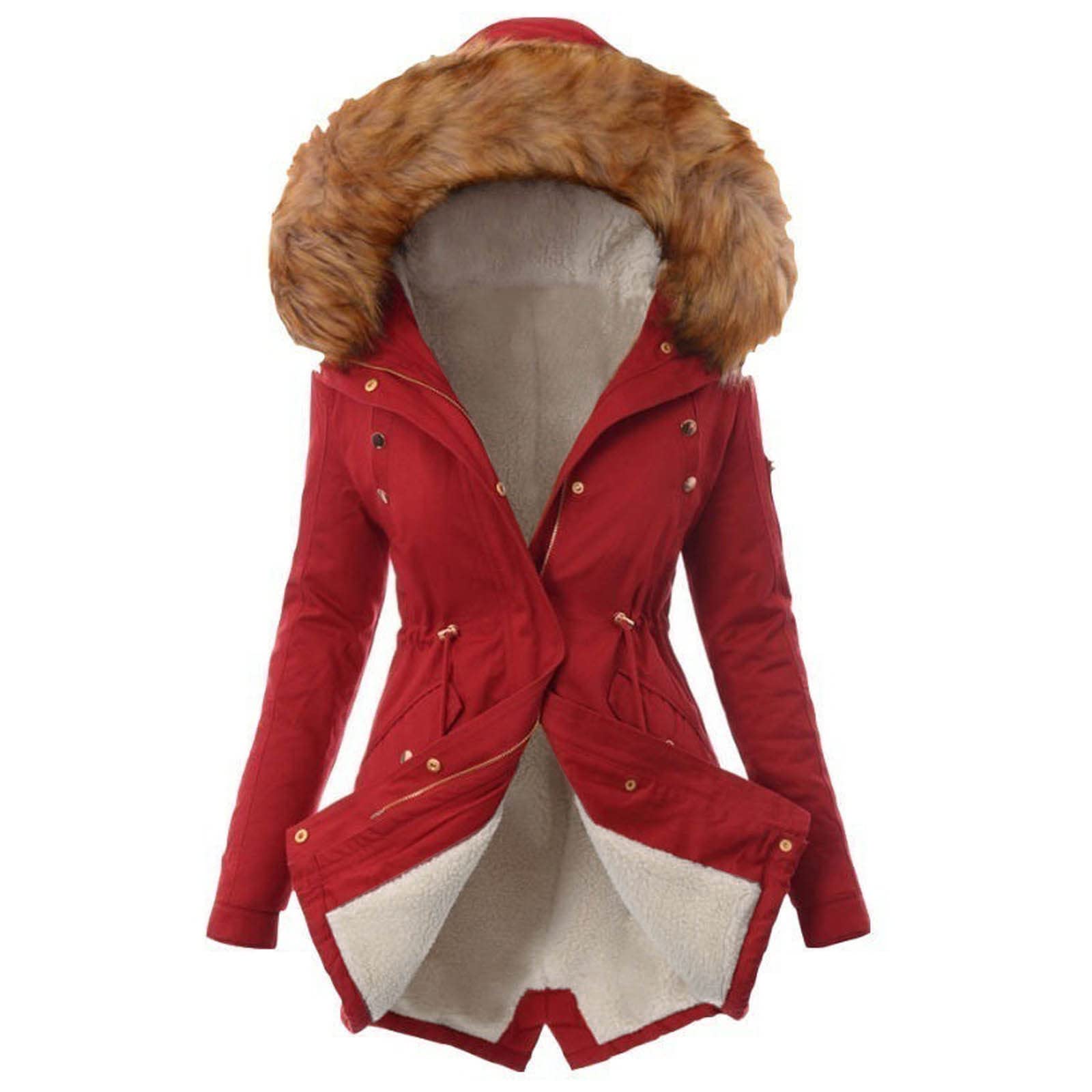 Womens Tops Winter Coat Womens Warm Sweater Hooded