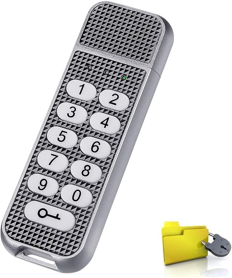 Encrypted USB Memory Stick, Lepin 32 GB Secure Flash Drive Aluminum