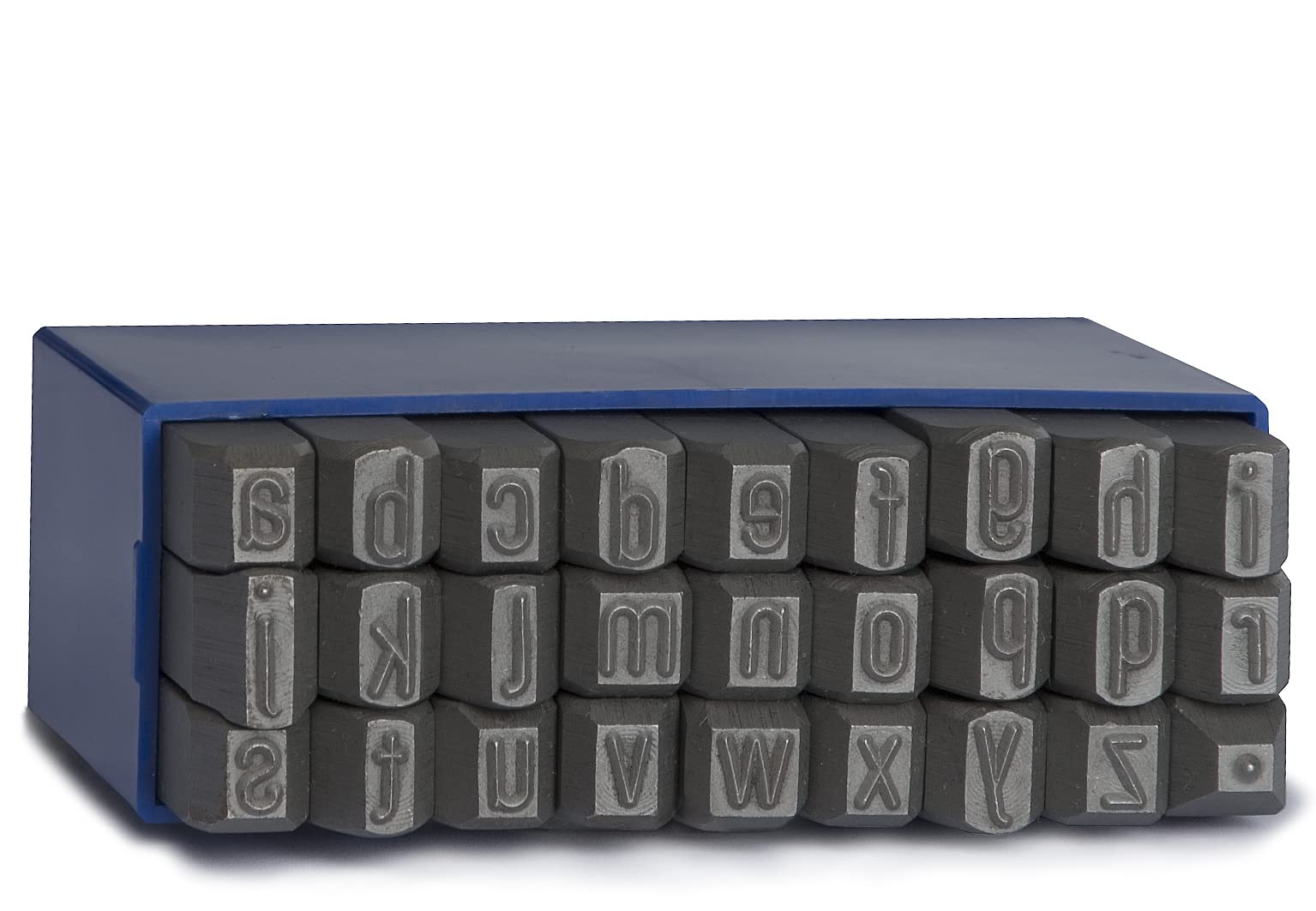 GRAVUREM-S Lower Case Letters, Steel Stamps - Small Letters a-z, .(dot) / 2,5mm - 3/32"