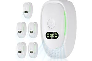 HEJOHJY Air Ionizers for Home, Negative Ion Air Purifier - Ultra Quiet Plug In Air Freshener for Bedroom Office Kitchen Basement - Portable Mini Air Cleaner (Oval, 6 PCS)