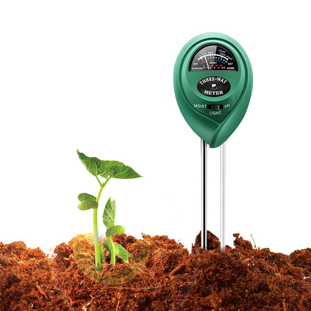 Covery 3 in 1 Soil Tester Moisture Meter, Light and PH acidity Tester