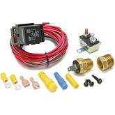 Painless Performance 30114 Dual Activation Electric Fan Relay Kit with Thermostatic Switch (On 195/Off 185)