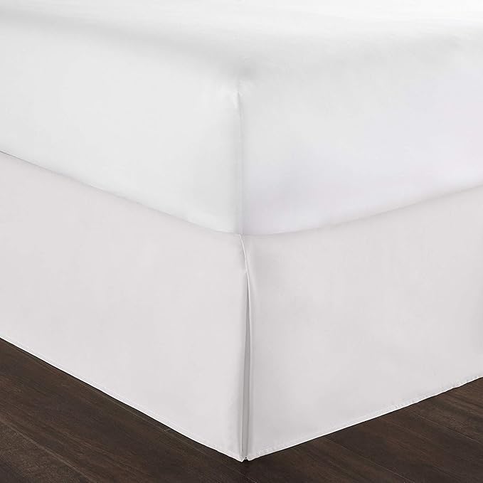 Hotel Luxury King Split Corner Bed Skirt 12 Inch Drop Solid