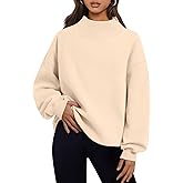 Trendy Queen Womens Oversized Sweatshirts Turtleneck Pullover Long Sleeve Hoodies Tops Fall Fashion Outfits 2026 Clothes