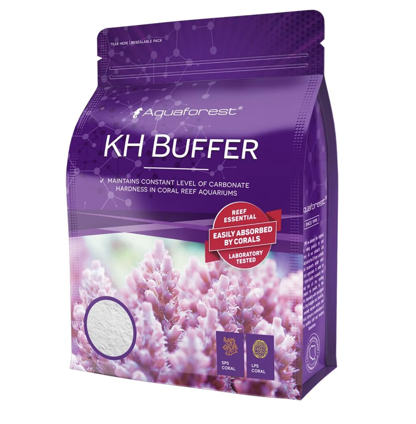 Aquaforest KH Buffer 1.2kg - Maintains Constant Carbonate Hardness in Coral Reef Aquaria - Suitable for Saltwater Use Only