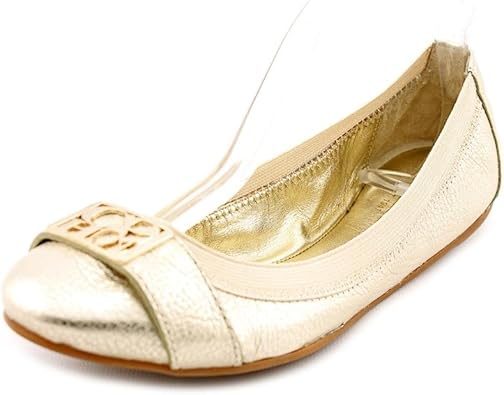 metallic ballet flats