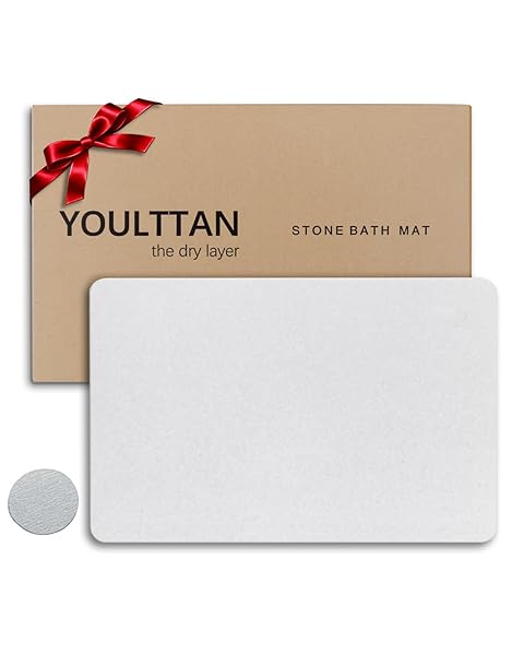 YOULTTAN STONE BATH MAT 24″X16″ – DIATOMACEOUS EARTH...