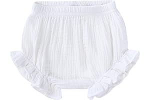 Durio Baby Bloomers for Toddler Girls Newborn Diaper Covers for Girls Cute Cotton Baby Girl Shorts