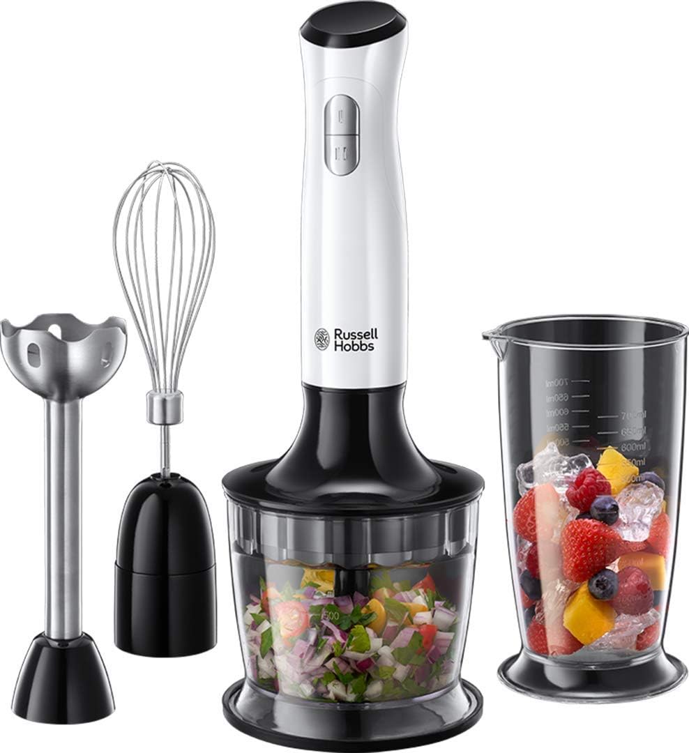 Russell Hobs 24710-56 Hand Blender 3 in 1 Horizon 3 in 1-24710-56, White, Black