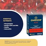 OMEGOR Krill Oil Capsules Omega 3 Antartic EPA DHA 60 Softgels view 4