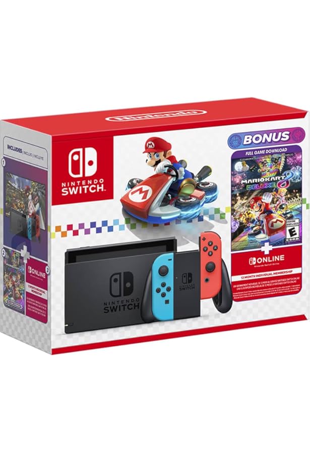 任天堂Switch Amazon.com: Nintendo - Switch 32GB Console - Neon Red/Neon