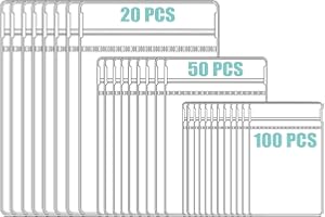 WEDDINGHELPER Jewelry Bags Small Self-Sealing Plastic Zip Clear Bags PVC Transparent Lock Bag for Storing Bracelets Rings Earrings Ziplock Pouch (F+D+E(170PCS))