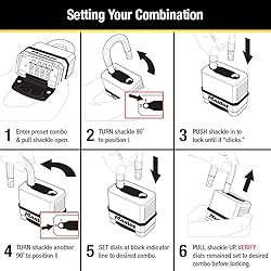 Master Lock Combination Lock, Heavy Duty