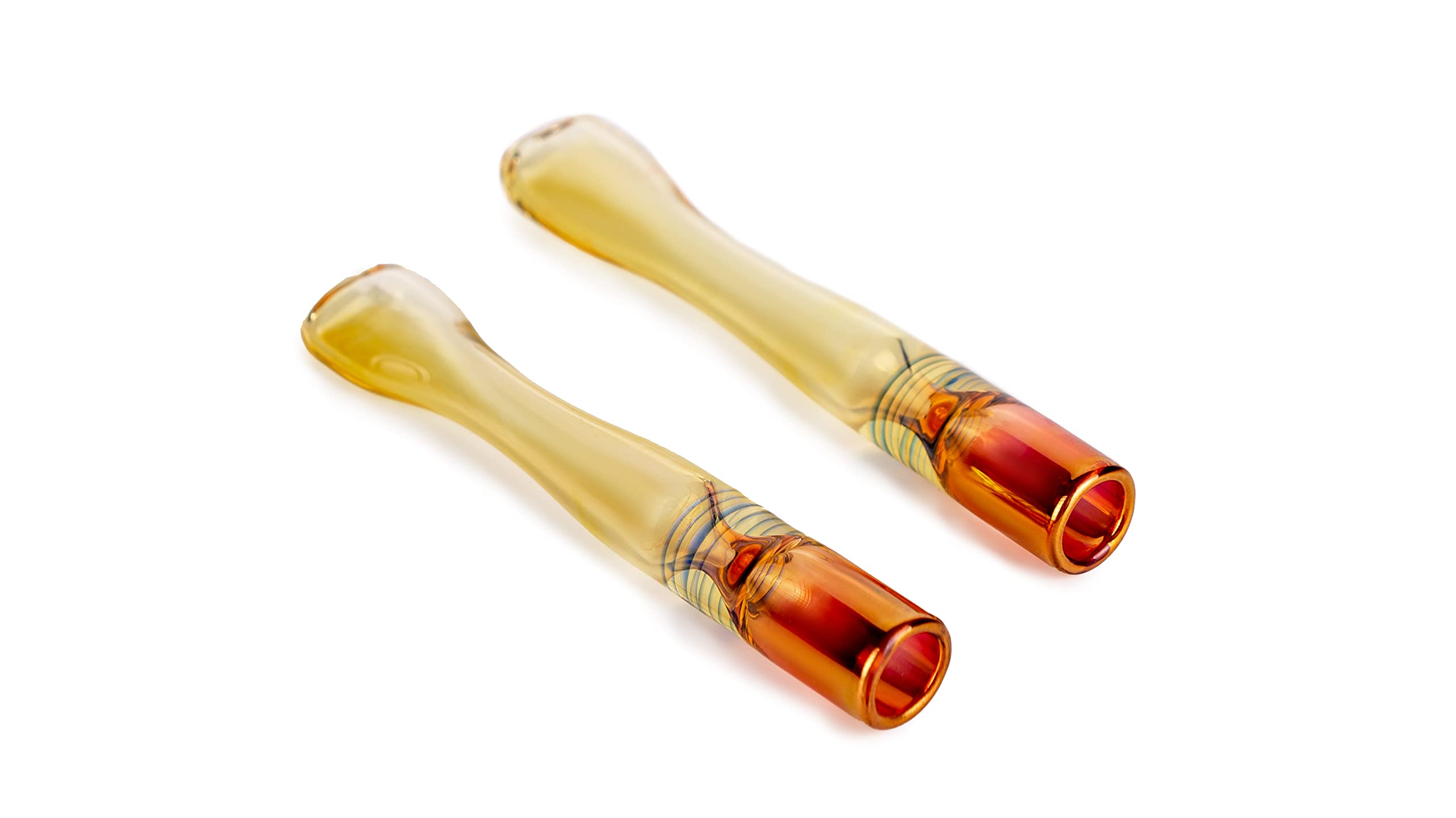Photo 1 of Dr. Watson - 3" Glass Cigarette Holders, Handmade Cigarette Mouthpiece, Fits Regular Size Cigarettes (Set of 2)