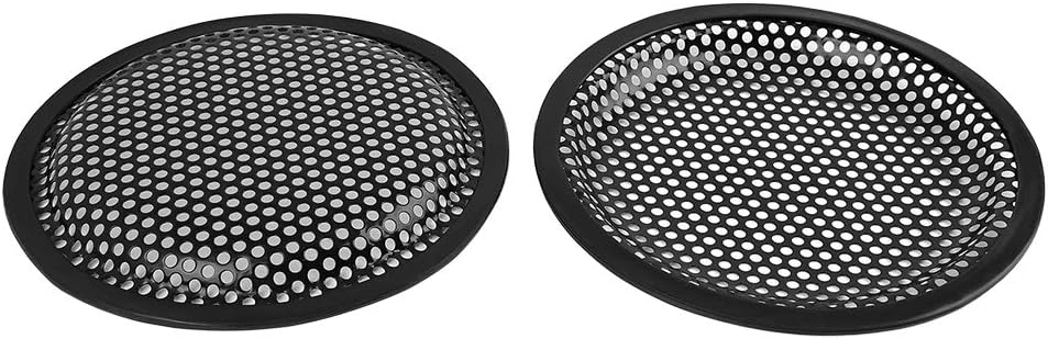 X AUTOHAUX 2pcs 6" Mesh Protector Car Speaker Cover Woofer Subwoofer Grill, Black - Image 4